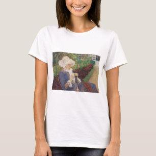 Lydia häkelt im Garten in Marly, Mary Cassatt T-Shirt