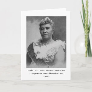 Lydia Liliu Loloku Walania Kamaka,c1898 Karte
