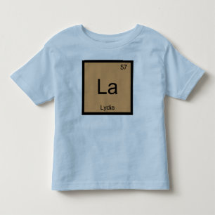 Lydia  Name Chemie Element Periodensystem Kleinkind T-shirt