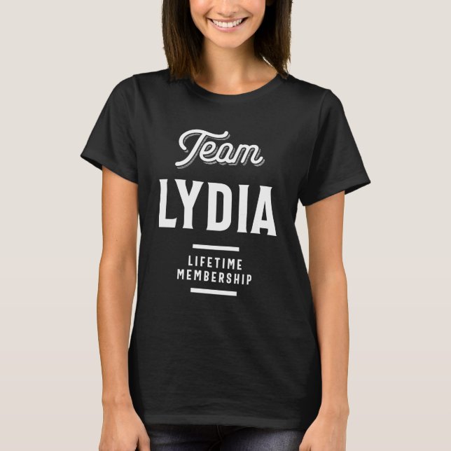Lydia Personalisiert Name Birthday Gift T-Shirt (Vorderseite)