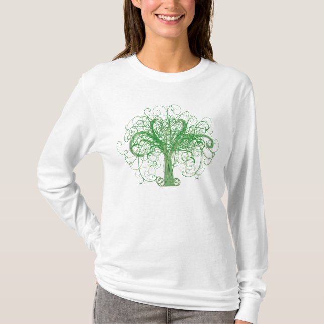 Lydias Baum des Lebens (Front und Rückseite) T-Shirt (Vorderseite)
