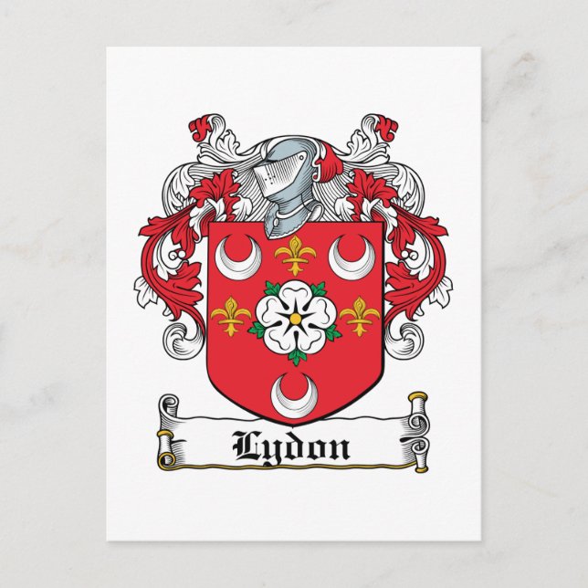 Lydon Familienwappen Postkarte (Vorderseite)