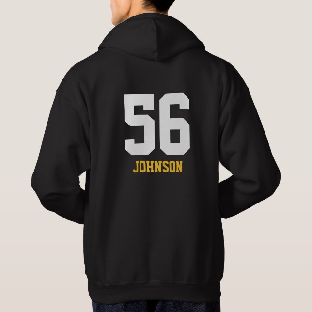 LYFL 01 | Benutzerdefiniertes weißes Lassen-Logo f Hoodie (Rückseite)