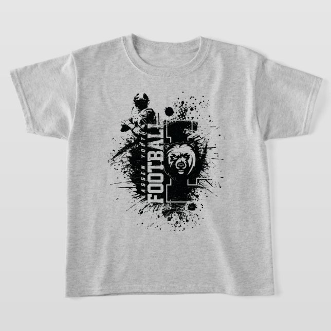 LYFL 04 | Kids Black Grunge Lassen-Logo T-Shirt (Ablage )