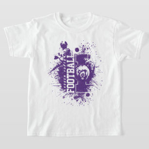 LYFL 05   Kids Lila Grunge Lassen-Logo T-Shirt