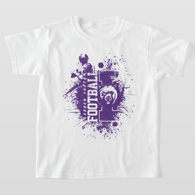 LYFL 05 | Kids Lila Grunge Lassen-Logo T-Shirt (Ablage )