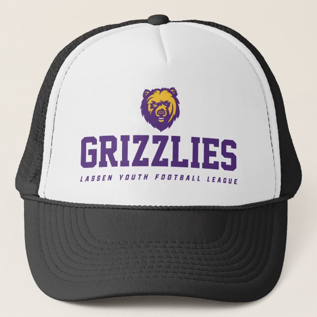 LYFL 14 | Lila Grizzles Pro Logo Trucker Hat Truckerkappe (Vorderseite)