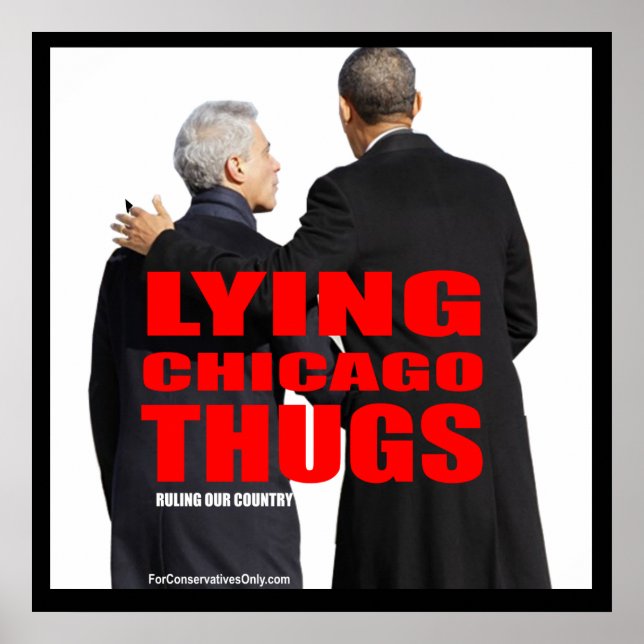 Lying Chicago Thugs Poster (Vorne)