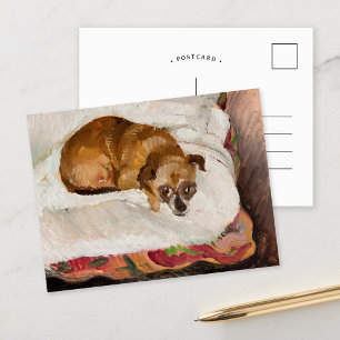 Lying Dog   Zygmunt Waliszewski Postkarte