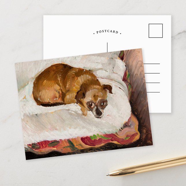 Lying Dog | Zygmunt Waliszewski Postkarte (Von Creator hochgeladen)