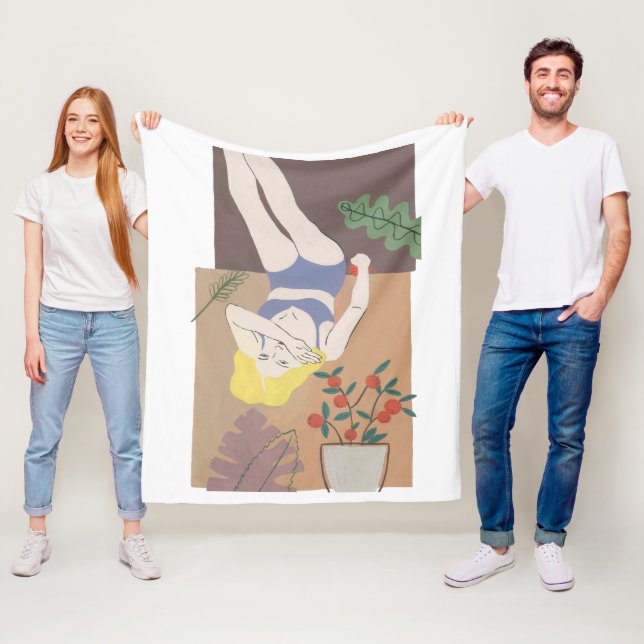 Lying Woman Fleecedecke (Beispiel)