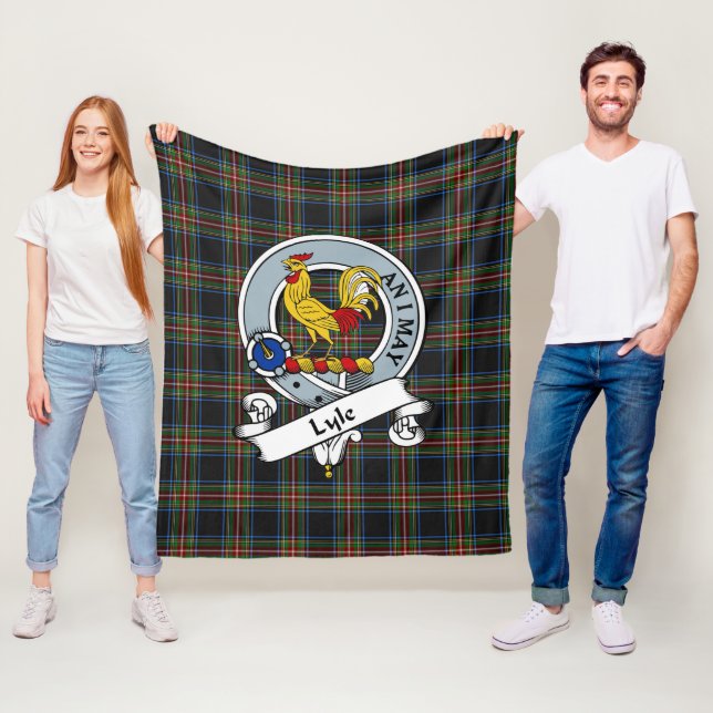 Lyle Clan Abzeichen Tartan Kariert Fleecedecke (Beispiel)