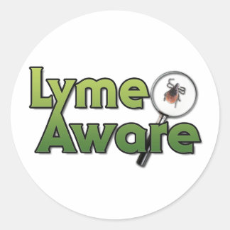 Lyme Aware Gear Runder Aufkleber