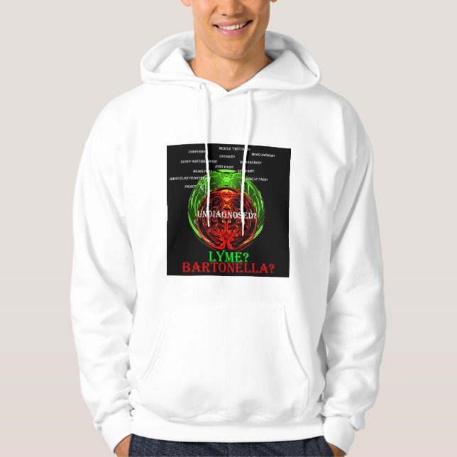 Lyme Bartonella Bruderschaft Hoodie (Vorderseite)