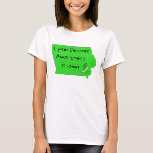 Lyme-Borreliose-Bewusstsein in Iowa Shirt