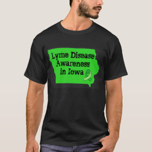 Lyme-Borreliose-Bewusstsein in Iowa-Shirt T-Shirt