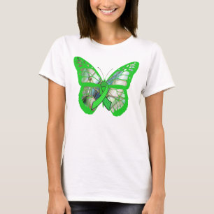 Lyme-Borreliose-Bewusstsein-Schmetterling-und-Schl T-Shirt