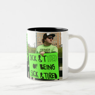 Lyme-Borreliose-Bewusstseins-Kaffeetasse Zweifarbige Tasse