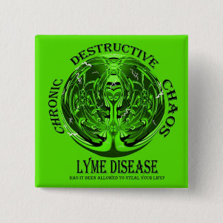 Lyme-Borreliose-Bewusstseins-Knopf Button