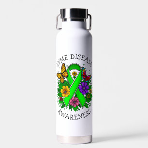 Lyme-Borreliose-Bewusstseins-Schleife Trinkflasche