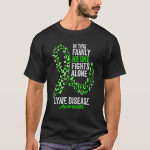 Lyme-Borreliose-Bewusstseinsmonat Schmetterlinge L T-Shirt