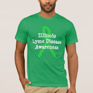 Lyme-Borreliose-Bewusstseinsshirt für Illinois Lym T-Shirt