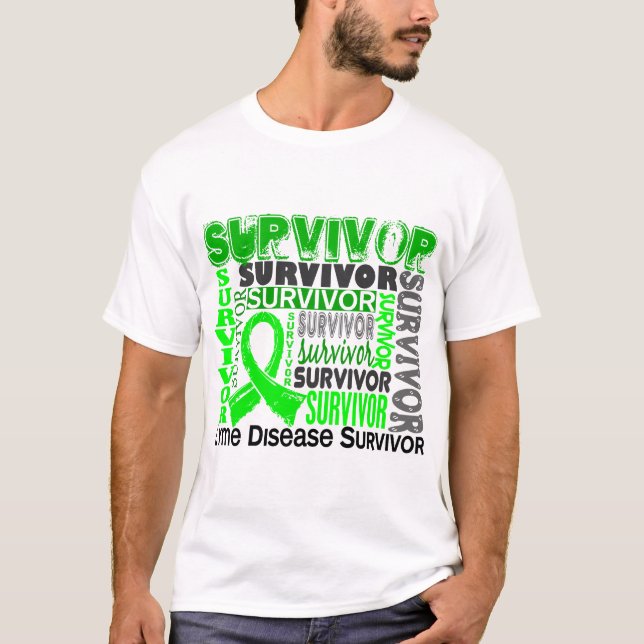 Lyme-Borreliose des Überlebend-10 T-Shirt (Vorderseite)