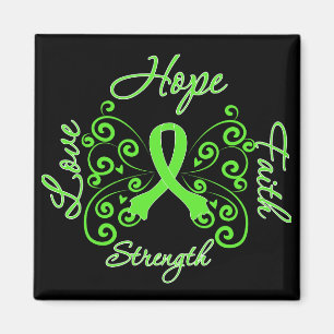 Lyme-Borreliose-Hoffnungs-Motto-Schmetterling Magnet