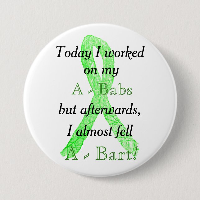 Lyme-Borreliose Humor-Button Button (Vorderseite)