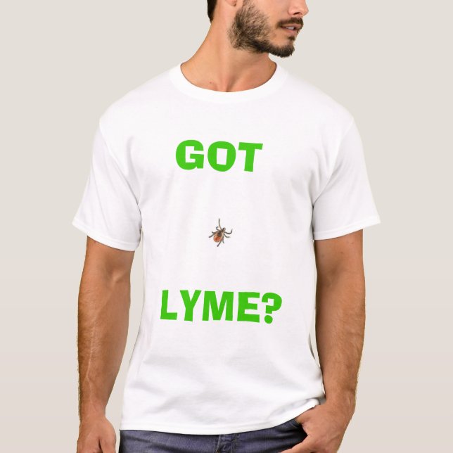 Lyme-Borreliosebewusstsein T-Shirt (Vorderseite)
