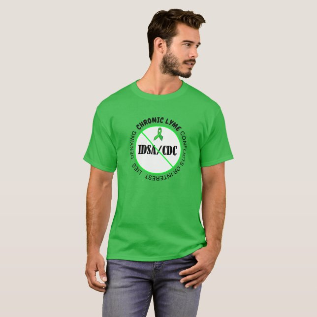 Lyme Disease Anti IDSA CDC Protest Shirt (Vorne ganz)