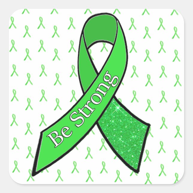 Lyme Disease Awareness, Be Strong" Aufkleber (Vorderseite)