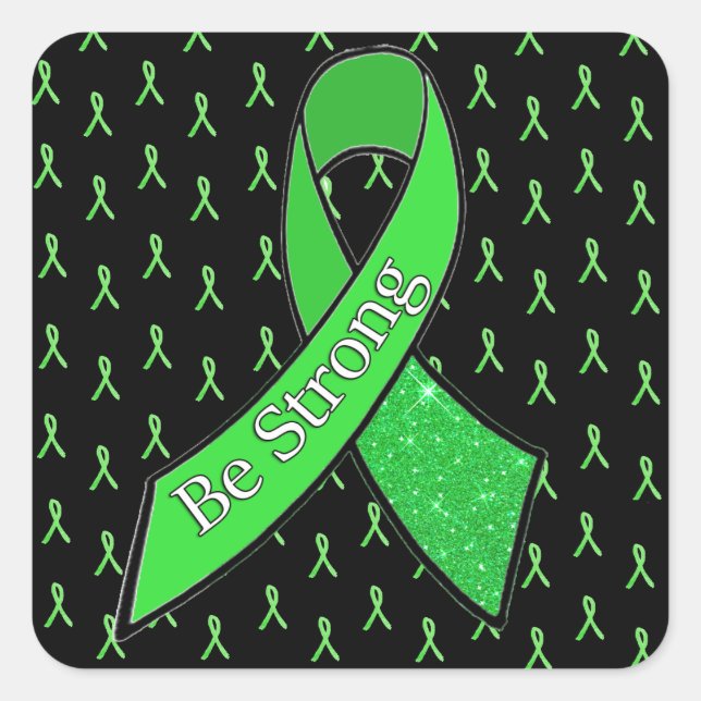 Lyme Disease Awareness, Be Strong" Aufkleber (Vorderseite)