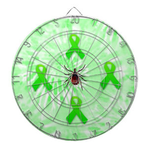 Lyme Disease Awareness Dart Board Dartscheibe