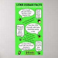 Lyme Disease Awareness Educational Facts Poster