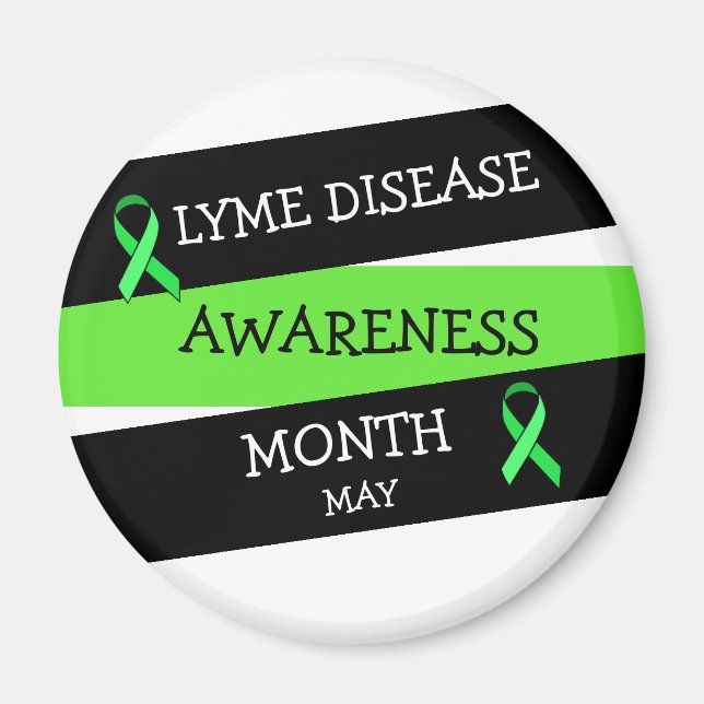 Lyme Disease Awareness Month Ribbon Magnet (Vorne)