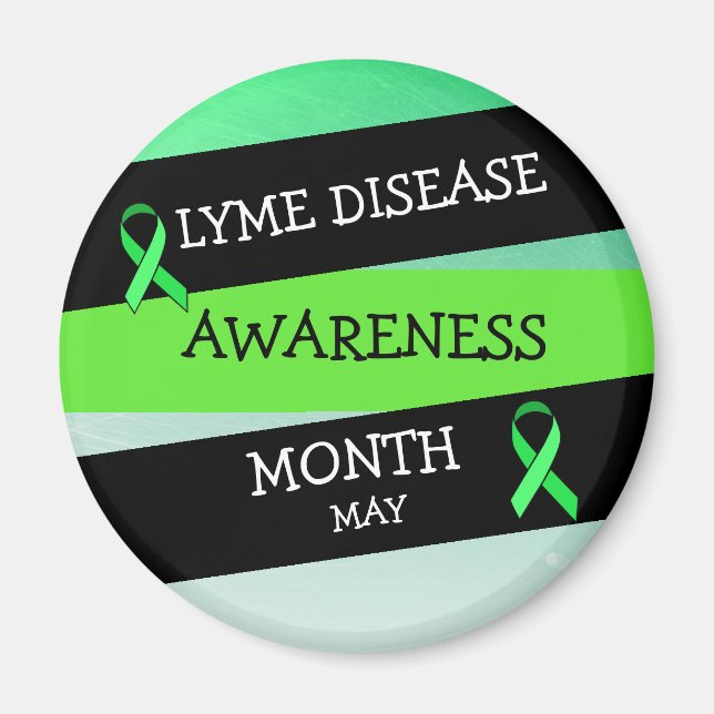 Lyme Disease Awareness Month Ribbon Magnet (Vorne)