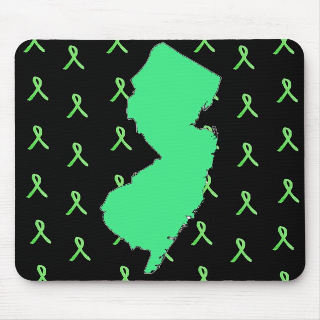 Lyme Disease Awareness Mouse Pad New Jersey Aware Mousepad (Vorne)