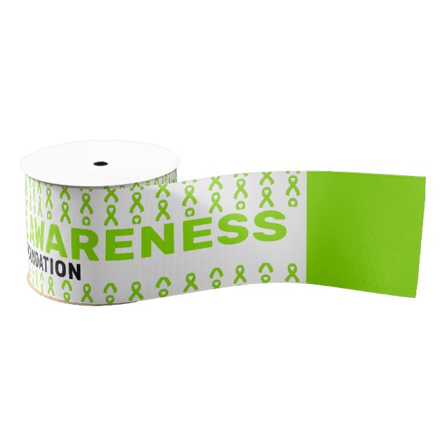 Lyme Disease Awareness Pattern Ribbon Ripsband (Spule)