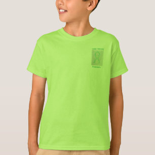 Lyme Disease Awareness Ribbon Angel Custom T-Shirt