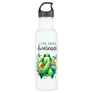 Lyme Disease Awareness Ribbon Edelstahlflasche
