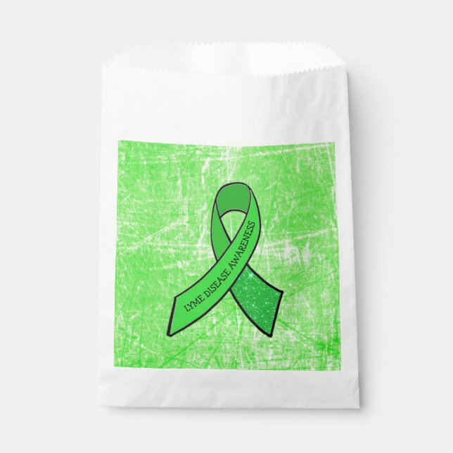 Lyme Disease Awareness Ribbon Gastgeschenk Bag Geschenktütchen (Vorderseite)