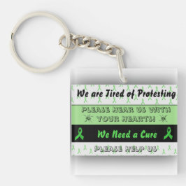 Lyme Disease Awareness Ribbon Schlüsselanhänger