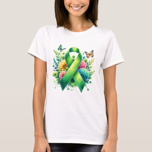 Lyme Disease Awareness Ribbon T-Shirt (Vorderseite)