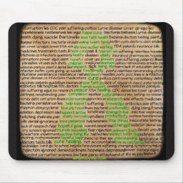Lyme Disease Gefühls Poster, verleugnet, vernachlä Mousepad