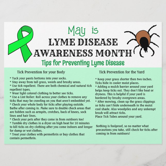 Lyme Disease Prevention Educational Flyer (Vorne)