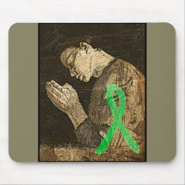 Lyme Disease Ribbon Praying Mouse Pad Mousepad