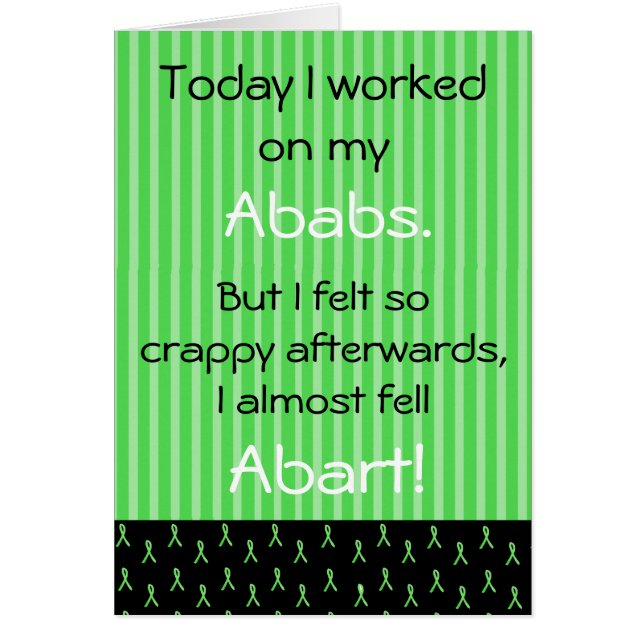 Lyme Disease Spaß Card (Vorne)