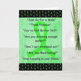 Lyme Disease "Things I Wont Say" Get Well Card Karte