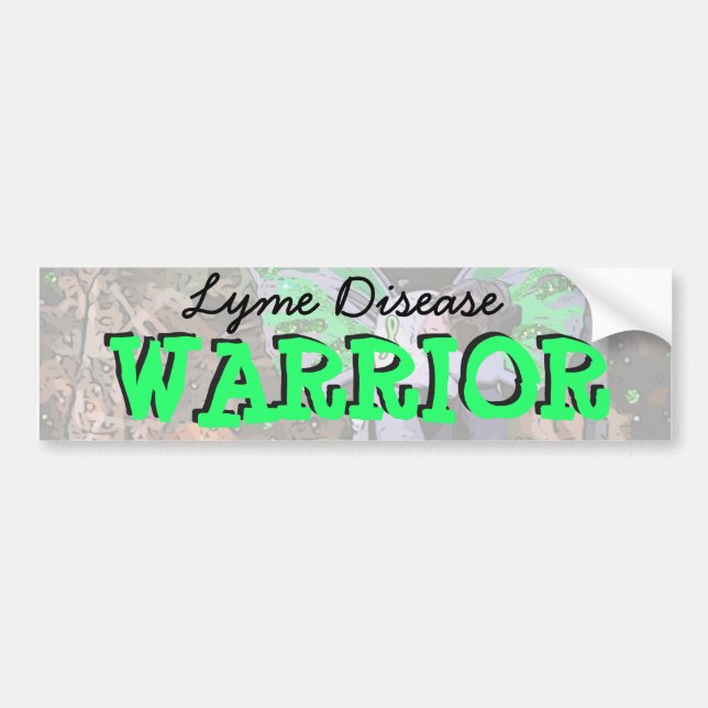 Lyme Disease Warrior Autoaufkleber (Vorne)